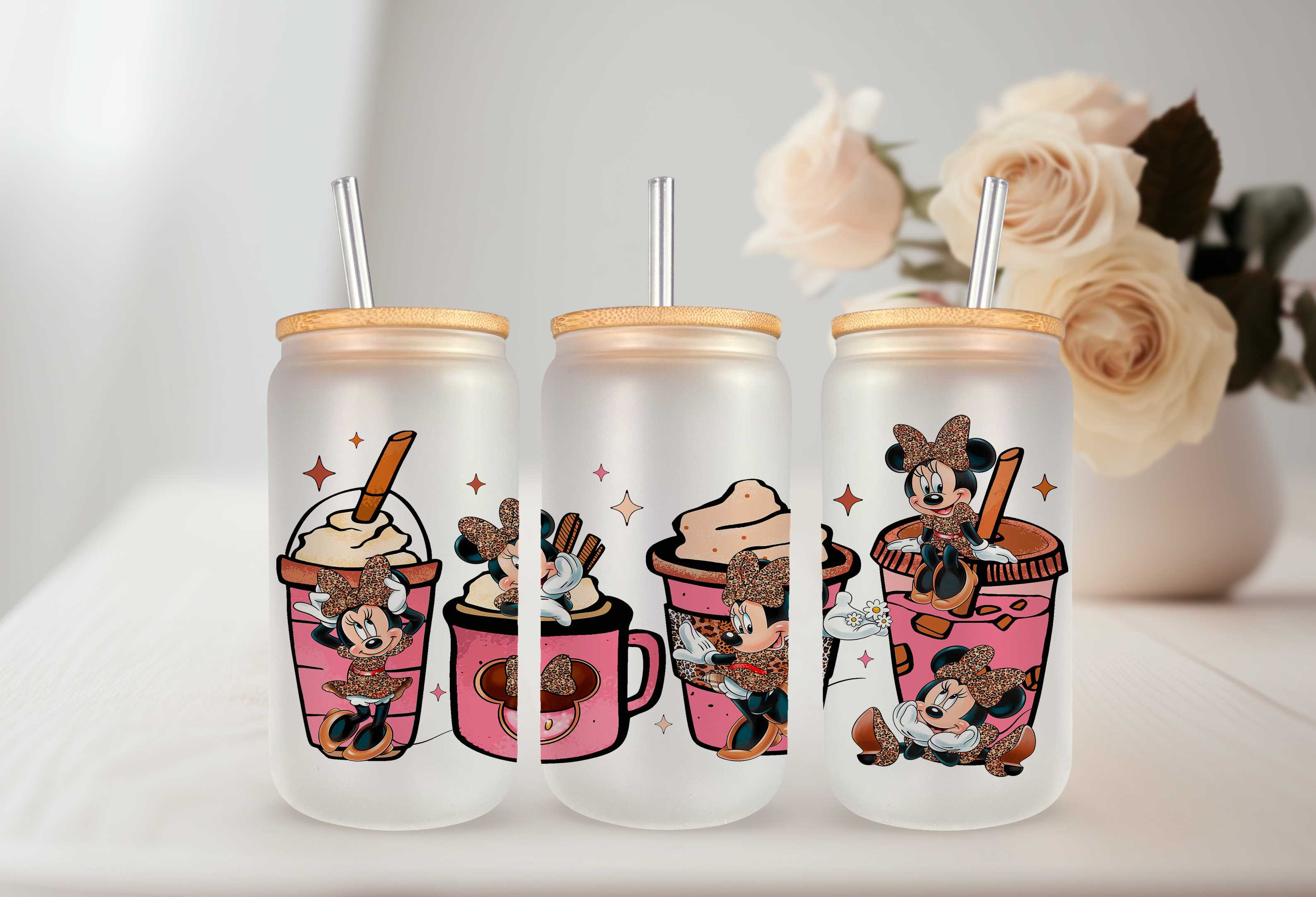 Minnie Leopard Cups